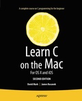 Cover: Learn C on the Mac - APress