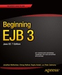 Cover: Beginning EJB 3 - APress