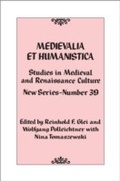 Cover: Medievalia et Humanistica, No. 39 - Rowman & Littlefield