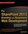 Cover: Pro SharePoint 2013 Branding and Responsive Web Development - APress