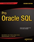 Cover: Pro Oracle SQL - APress