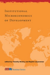 Enlarge image Cover: Institutional Microeconomics of Development - MIT Press
