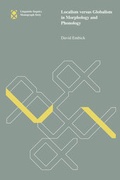 Cover: Localism versus Globalism in Morphology and Phonology - MIT Press