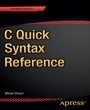 Cover: C Quick Syntax Reference - APress