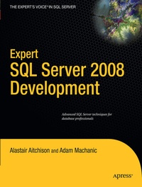 Enlarge image Cover: Expert SQL Server 2008 Development - APress