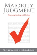 Cover: Majority Judgment - MIT Press
