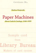 Cover: Paper Machines - MIT Press