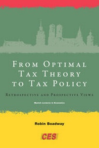 Enlarge image Cover: From Optimal Tax Theory to Tax Policy - MIT Press