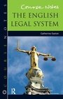 Cover: Course Notes: the English Legal System - Routledge