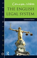 Cover: Course Notes: the English Legal System - Routledge
