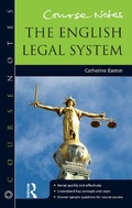 Cover: Course Notes: the English Legal System - Hodder Arnold