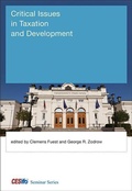 Cover: Critical Issues in Taxation and Development - MIT Press