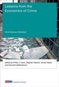 Cover: Lessons from the Economics of Crime - MIT Press