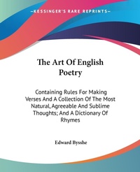 Abbildung von: The Art Of English Poetry - Kessinger Publishing