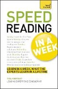 Cover: Speed Reading In A Week - TEACH YOURSELF