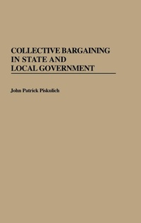 Abbildung von: Collective Bargaining in State and Local Government - Praeger Publishers Inc