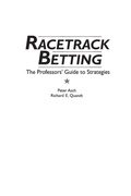 Cover: Racetrack Betting - Praeger Publishers Inc