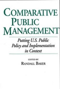 Cover: Comparative Public Management - Praeger Publishers Inc