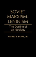 Cover: Soviet Marxism-Leninism - Praeger Publishers Inc