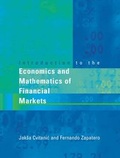 Cover: Introduction to the Economics and Mathematics of Financial Markets - MIT Press