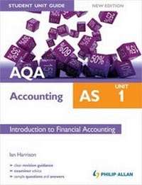 Enlarge image Cover: AQA AS Accounting Student Unit Guide: Unit 1 Introduction to Financial Accounting: Unit 1 - Philip Allan Updates