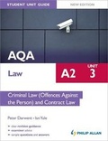 Bild: AQA A2 Law Student Unit Guide New Edition: Unit 3 Criminal Law (Offences Against the Person) and Contract Law - Philip Allan Updates