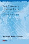 Cover: The European Central Bank - MIT Press