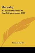 Cover: Macaulay - Kessinger Publishing