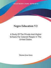 Abbildung von: Negro Education V2 - Kessinger Publishing