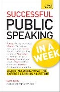 Cover: Public Speaking In A Week - TEACH YOURSELF