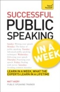 Cover: Public Speaking In A Week - Teach Yourself Books