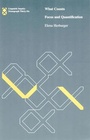 Cover: What Counts: Volume 36 - MIT Press