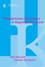 Cover: Prolegomenon to a Theory of Argument Structure - MIT Press