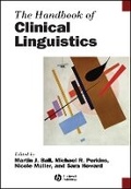 Cover: Handbook of Clinical Linguistics - Wiley-Blackwell