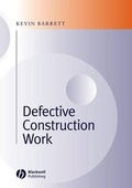Cover: Defective Construction Work - Wiley-Blackwell