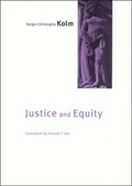 Cover: Justice and Equity - MIT Press