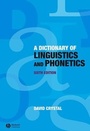Cover: A Dictionary of Linguistics and Phonetics - Wiley-Blackwell