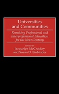 Cover: Universities and Communities - Praeger Publishers Inc