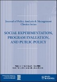 Enlarge image Cover: Social Experimentation, Program Evaluation, and Public Policy - Wiley-Blackwell