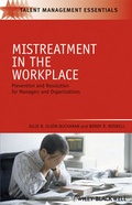 Cover: Mistreatment in the Workplace - Wiley-Blackwell