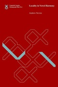 Cover: Locality in Vowel Harmony - MIT Press
