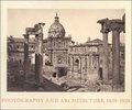 Cover: Photography and Architecture - MIT Press