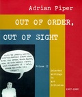 Cover: Out of Order, Out of Sight: Selected Writings in Art Criticism, 1967-92 v. 2 - MIT Press