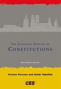 Cover: The Economic Effects of Constitutions - MIT Press