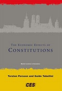 Enlarge image Cover: The Economic Effects of Constitutions - MIT Press