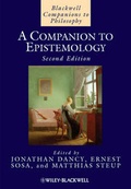 Cover: A Companion to Epistemology - Wiley-Blackwell
