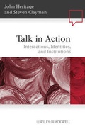 Cover: Talk in Action - Wiley-Blackwell