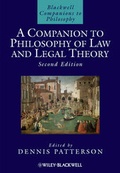 Cover: A Companion to Philosophy of Law and Legal Theory - Wiley-Blackwell