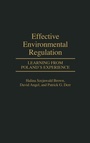 Cover: Effective Environmental Regulation - Praeger Publishers Inc
