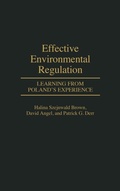 Cover: Effective Environmental Regulation - Praeger Publishers Inc